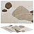 Modern Wabi-sabi Rug Set 3D model small image 1