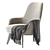 Contemporary Maxalto Poltrona Chair 3D model small image 4