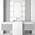 Modern Bathroom Furniture Set 75 3D model small image 5