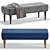 Elegant Shento Bench: 5 Versatile Colors 3D model small image 2