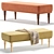 Elegant Shento Bench: 5 Versatile Colors 3D model small image 3