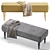 Elegant Shento Bench: 5 Versatile Colors 3D model small image 5