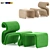 Etcetera Lounge Chair Set, 3D Model 3D model small image 1