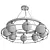 Maytoni Modern Chandelier 58cm Diameter 3D model small image 3