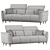 Modena 2014 Sofa: Elegant Comfort 3D model small image 3