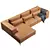 Modern Camille Corner Sofa FENDA 3D model small image 4