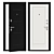 Bravo 5 Metal Entry Door 3D model small image 1