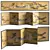 Traditional Japanese Room Divider 3D model small image 1