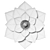 Gray Lotus Wall Decor Art 3D model small image 2