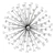 Short Unique Title: Crackled Silver Acrylic Dandelion Wall Decor 3D model small image 1