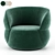 Modern Clip Armchair 3D Model 3D model small image 1