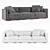 Maddox Slim-Arm Modular Sofa 3D model small image 2