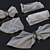 Table Napkin Set For Serving 3D model small image 5