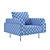 Brasilia Armchair: Elegant Seating Option 3D model small image 4