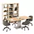 Modern Office Furniture Set, 3D Max 3D model small image 2