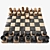 Wooden Chess Boards Set 3D model small image 2