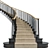 Elegant Neoclassical Staircase Design 3D model small image 2