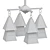 Rustic Charm Dartmouth Chandelier 3D model small image 2