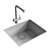 Mythos Myx Steel Sink Duo 3D model small image 4