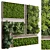 Wooden Frame Moss Vertical Wall Garden 3D model small image 1