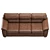 Modern Upholstered Sofa Set 3D model small image 3