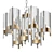 Mid-Century Modern Hurricane Chandelier 3D model small image 1