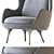 Modern Ro Easy Chair Design 3D model small image 5