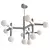 Modern Network Chandelier, 80cm 3D model small image 1