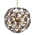  1960s Rose Gold Sputnik Chandelier 3D model small image 1