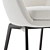 Sleek Minotti Belt Dining Chair 3D model small image 5