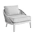 Teak & Tricord Lounge Chair 3D model small image 2