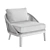 Teak & Tricord Lounge Chair 3D model small image 7