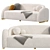 Elegant CURVAO Sofa in Millimeters 3D model small image 3