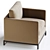 Modern Italian Design Armchair George 3D model small image 2