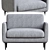 Luxurious Norfolk Love Seat Sofa 3D model small image 3