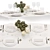 Luxury Tablecloth Bundle Set - Gallotti & Radice + Sylvestrina 3D model small image 6