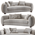 Elegant PERKINS 2014 Sofa Design 3D model small image 1