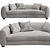 Elegant PERKINS 2014 Sofa Design 3D model small image 2