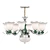 Luxurious European Ceramic Chandelier 3D model small image 1