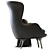 Modern Leather Easy Chair Design 3D model small image 6