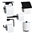 Hansgrohe AddStoris Bathroom Accessories Set 3D model small image 3