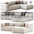 Elegant PERRY Sofa Flexform 3D model small image 5