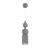 Modern Aluminum Pendant Light Fixture 3D model small image 7