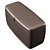 Luxury Upholstered Rectangular Pouffe 3D model small image 2