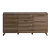 American Walnut 3-Section Sideboard 3D model small image 2