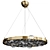 Caviar Bronze Glass Ball Chandelier 3D model small image 1