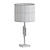 Sleek Danish Glass Metal Lamp 3D model small image 2