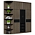 Modern Wooden Bedroom Wardrobe Design 3D model small image 2