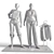 Sportswear Duo Mannequins 3D model small image 11