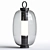 Modern Glass Outdoor Wall Lantern 3D model small image 1